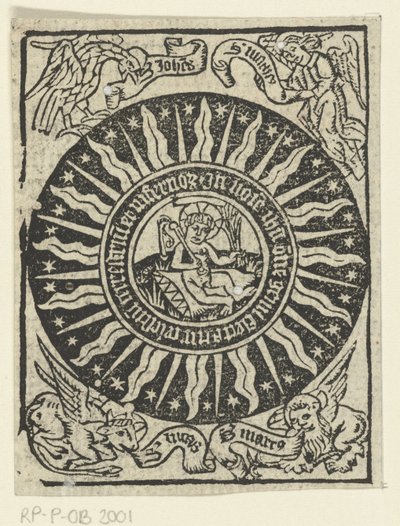 Kristusbarnet tukter seg selv. av Meester van de Delbecq Schreiber Passie (attributed to)