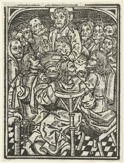 Det siste måltid av Meester van de Delbecq Schreiber Passie (attributed to)