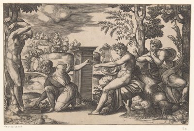 Apollo i Marsyas av Meester van de Dobbelsteen