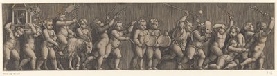 Frisisk med prosesjon av putti av Meester van de Dobbelsteen