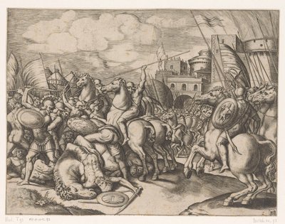 Scipios seier over kong Syphax av Meester van de Dobbelsteen