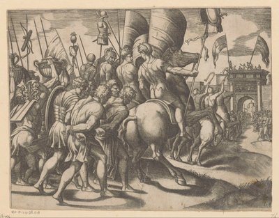 Triomf van Scipio av Meester van de Dobbelsteen