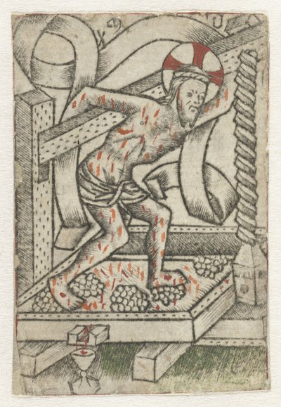 Kristus i vinpressen av Meester van het Martyrium der Tienduizend