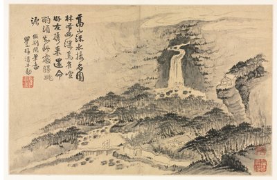 Landskap etter forskjellige stiler av gamle mestere av Mei Qing