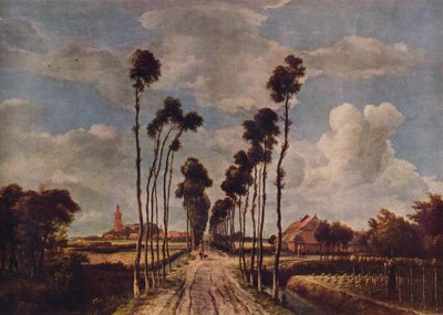 The Avenue at Middelharnis, 1689, 1938 av Meindert Hobbema