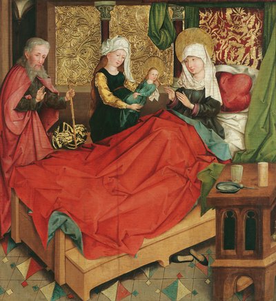 Marias fødsel av Meister der Divisio Apostolorum