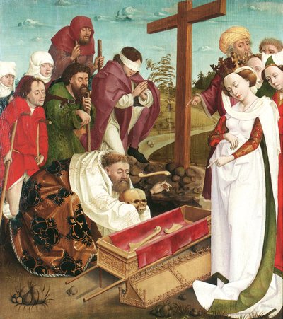 Overføring av beinene til St. Osvald av Meister der Oswaldlegende