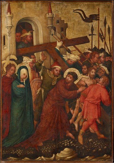 Kristus bærer korset av Meister der St. Lambrechter Votivtafel