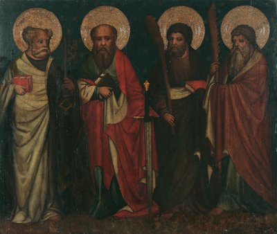 Apostlene Peter, Paulus, Jakob den eldste J og Simon av Meister von Laufen