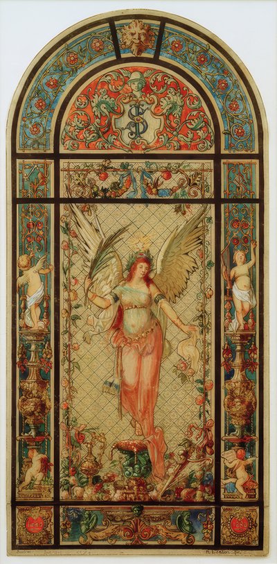 Design for et vindu av Melchior Lechter