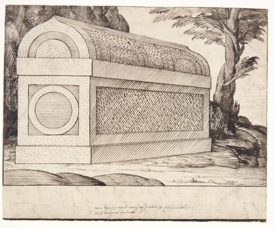 En sarkofag av Melchior Lorck
