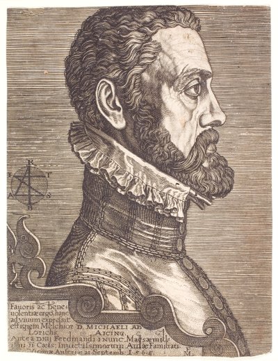 Geograf Friherre Michael von Aitzing av Melchior Lorck