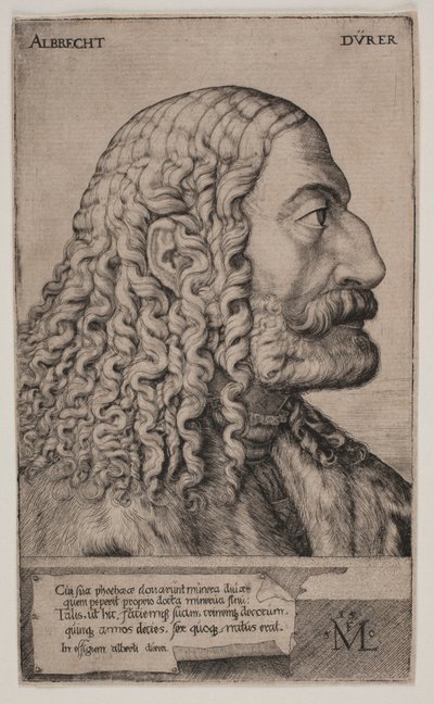 Portrett av Albrecht Dürer av Melchior Lorck
