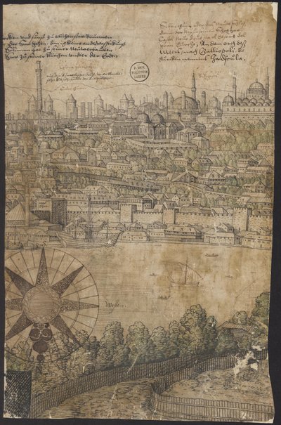 Prospekt av Konstantinopel, ark 12, Melchior Lorck, 1559 av Melchior Lorck