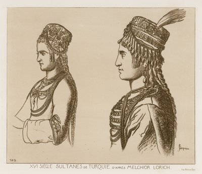 Sultaner fra det sekstende århundre i Tyrkia av Melchior Lorck