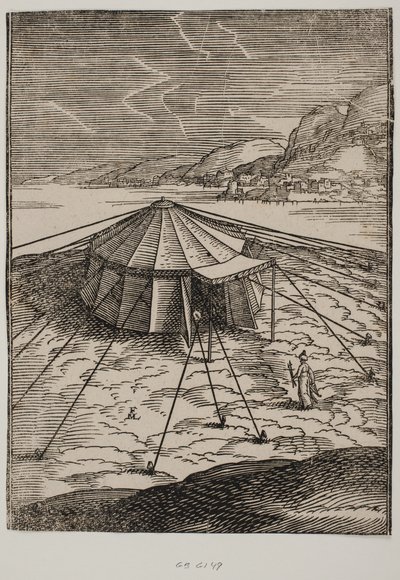 Tyrkisk militærtelt av Melchior Lorck