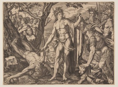 Apollo og Marsyas/Judgment of Midas av Melchior Meier