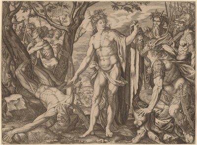 Apollo og Marsyas av Melchior Meier