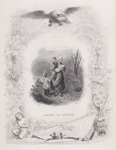 Jeanne the Redhead, fra The Songs of Béranger, 1829. av Melchior Peronard