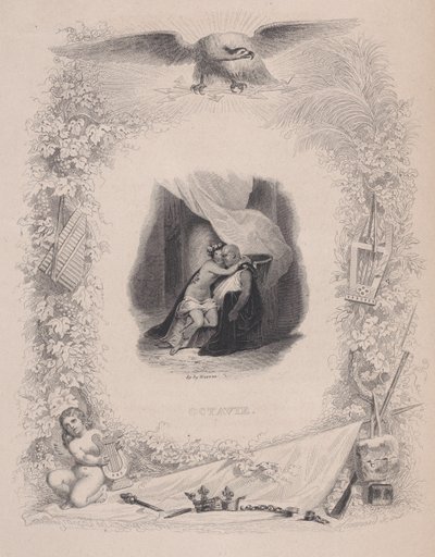 Octavie, fra The Songs of Béranger, 1829. av Melchior Peronard