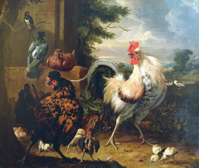 Gårdshøns av Melchior de Hondecoeter