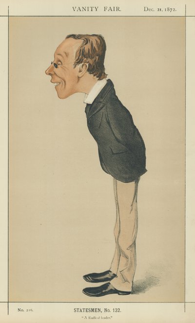 Mr Henry Fawcett (farge litho) av Melchiorre Delfico