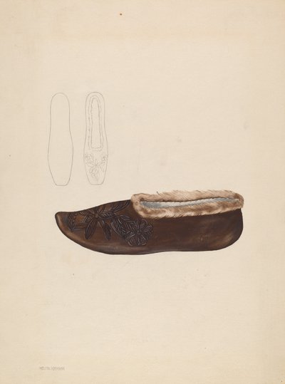Tøfler, ca. 1936. av Melita Hofmann