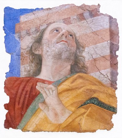 Apostolens hode, rundt 1480 (fresco) av Melozzo da Forli