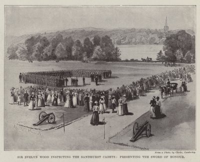 Sir Evelyn Wood inspiserer Sandhurst-kadettene og presenterer æressverdet av Melton Prior
