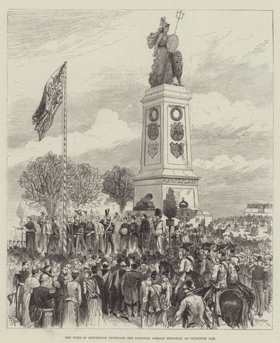 Hertugen av Edinburgh avduker National Armada Memorial på Plymouth Hoe av Melton Prior