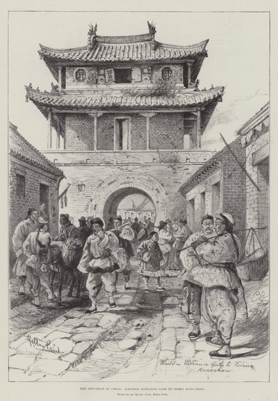 Situasjonen i Kina, vestlig inngangsport til Tsimo, Kiao-Chau av Melton Prior
