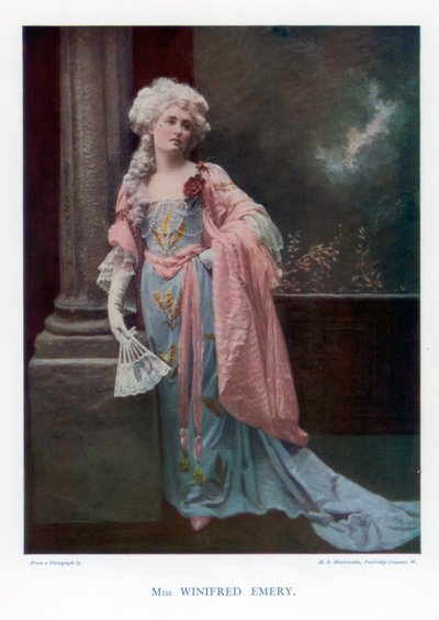 Winifred Emery , engelsk skuespillerinne, 1901. av Mendelssohn
