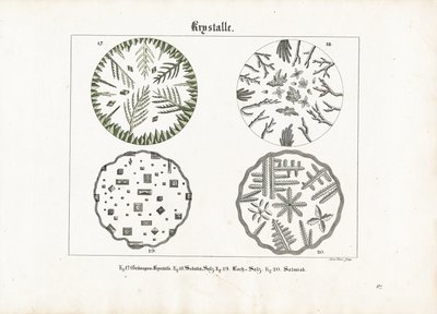 Krystallformer av forskjellige salter av Meno Haas