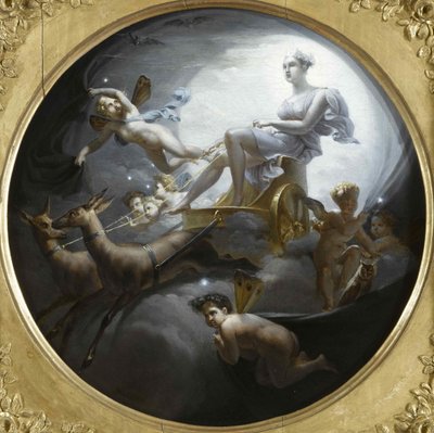 Diana på vognen hennes, 1821. av Merry Joseph Blondel