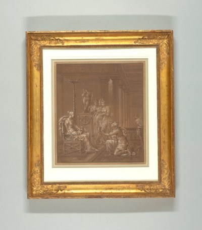 Tegning, Bakgrunnsdesign av Merry Joseph Blondel
