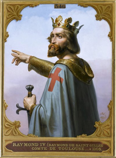 Raymond IV, greve av Toulouse, kalt Raymond av Saint-Gilles, 1843. av Merry Joseph Blondel