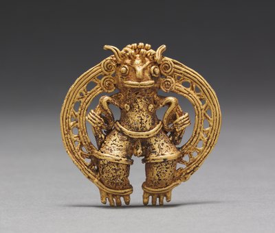Figuranheng, ca. 1000-1550 (støpt gull) av Mesoamerican Mesoamerican