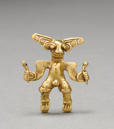 Figuranheng, ca. 1000-1550 (støpt gull) av Mesoamerican Mesoamerican