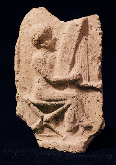 Harpespiller, 1830-1600 f.Kr av Mesopotamian
