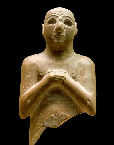 Art of Mesopotmie: statue av lugaldalu (orant). av Mesopotamian Mesopotamian