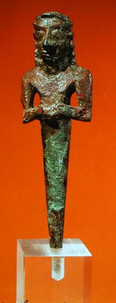 Foundation spiker, fra Tello (Ancient Girsu) ca. 2800-2300 f.Kr. (bronse) av Mesopotamian Mesopotamian