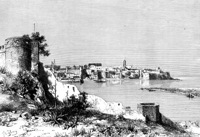 Rabat og munningen av Bou-Regreg-elven, Marokko, 1895. av Meunier