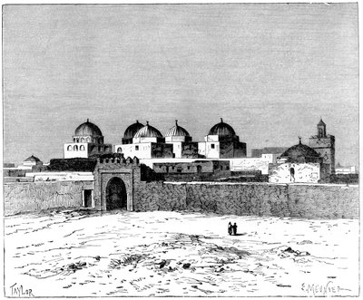 The Mosque of the Swords, Kairwan, ca 1890 av Meunier