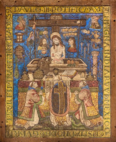 Sankt Gregors messe / Fjærmosaikk, Mexico by av Mexican School