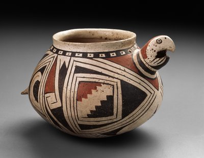 Mogollon arabolle, Tardio Period, 1300-50 (lertøy med polykrom slip-maleri) av Mexican School