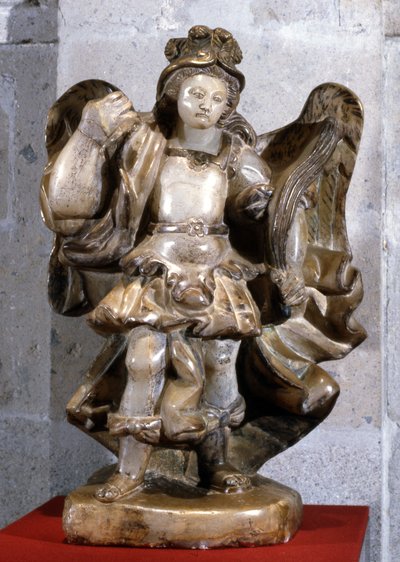 Statue av St. Michael (alabast) av Mexican School