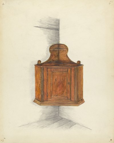 Hjørneskap, ca. 1953. av Meyer Goldbaum