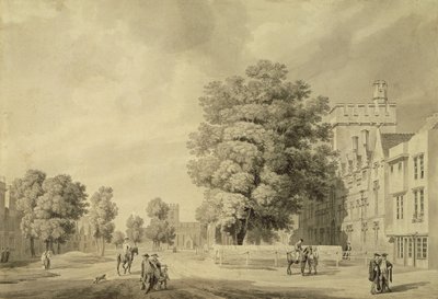 St Johns College, Oxford (penn og blekk og vask) av Michael Rooker