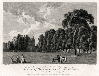 En utsikt over Princes House i Kew, 1776 av Michael Angelo Rooker