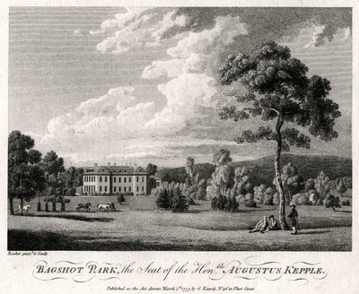 Bagshot Park, setet til den ærede Augustus Kepple, 1777 av Michael Angelo Rooker